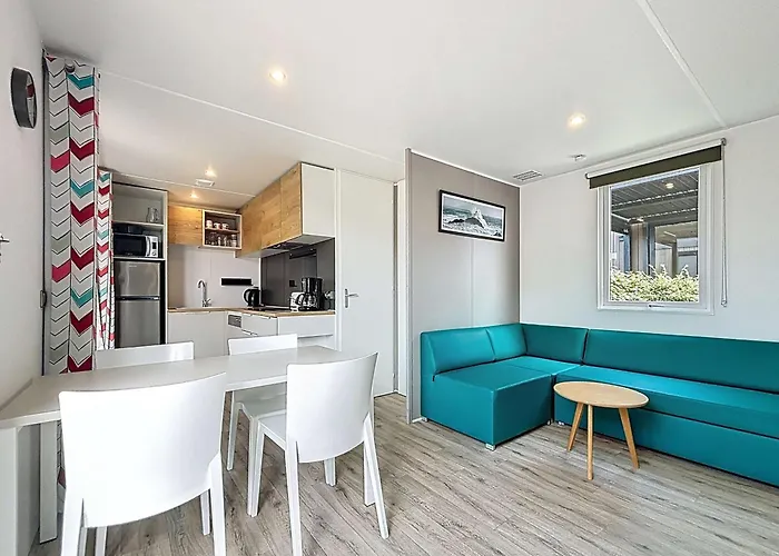 Mobil-home Grand Confort 4 Pers, 2 Chambres, 1 Sdb, Clim, Terrasse & Parking, A 200m De La - Fr-1-361a-2