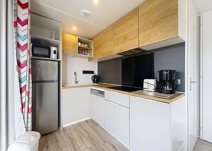 Feriehus Mobil-home Grand Confort 4 Pers, 2 Chambres, 1 Sdb, Clim, Terrasse & Parking, A 200m De La - Fr-1-361a-2